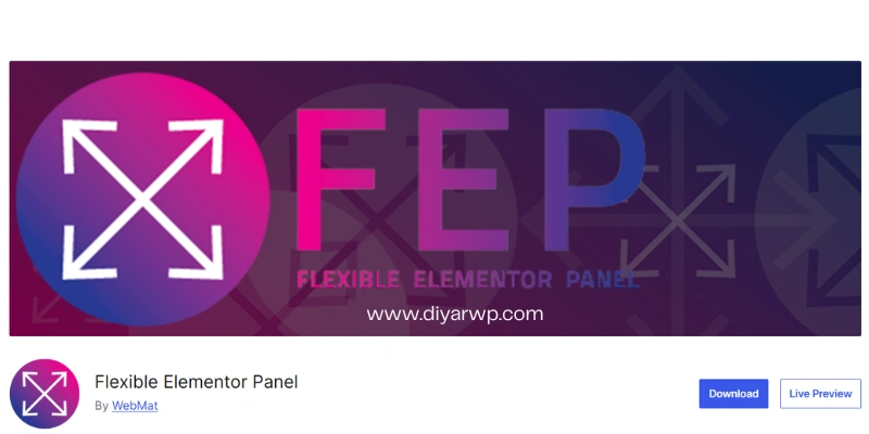 تغییر جایگاه پنل المنتور با پلاگین Flexible Elementor Panel