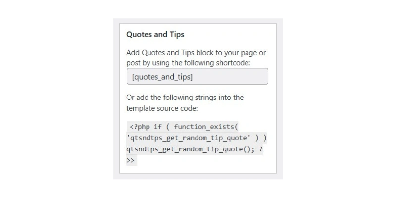 نمایش نقلقول با افزونه Quotes and Tips