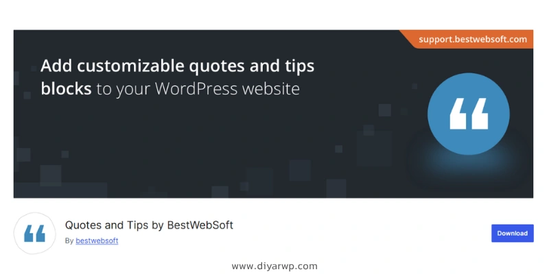 نمایش نقل‌قول‌های تصادفی با افزونه Quotes and Tips