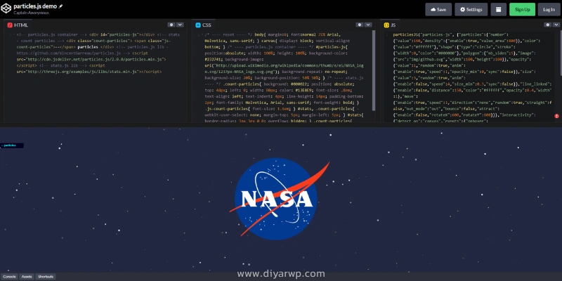 سایت vincentgarreau