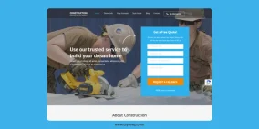 قالب وردپرس Construction Landing Page